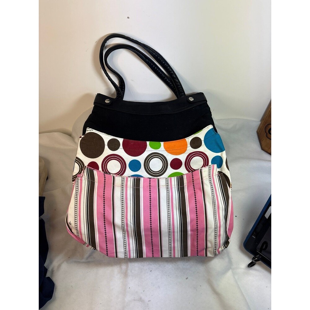 Vintage Thirty One Skirt Black Purse with Two Skirts